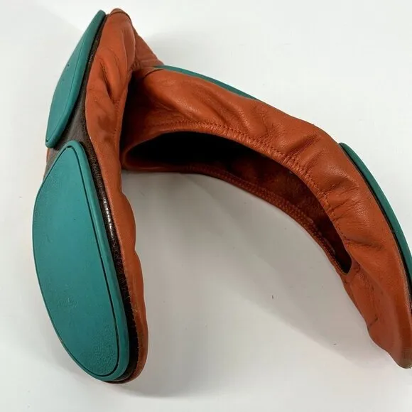 Tieks Classic Ballet Flats Poppy Orange Size 8