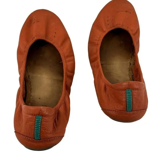 Tieks Classic Ballet Flats Poppy Orange Size 8