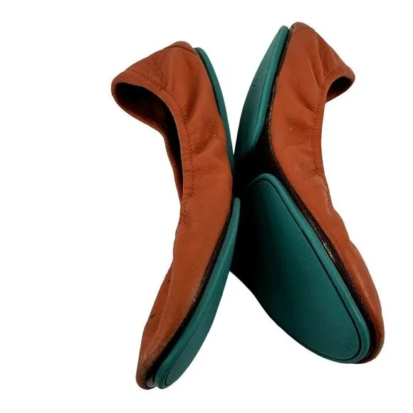 Tieks Classic Ballet Flats Poppy Orange Size 8