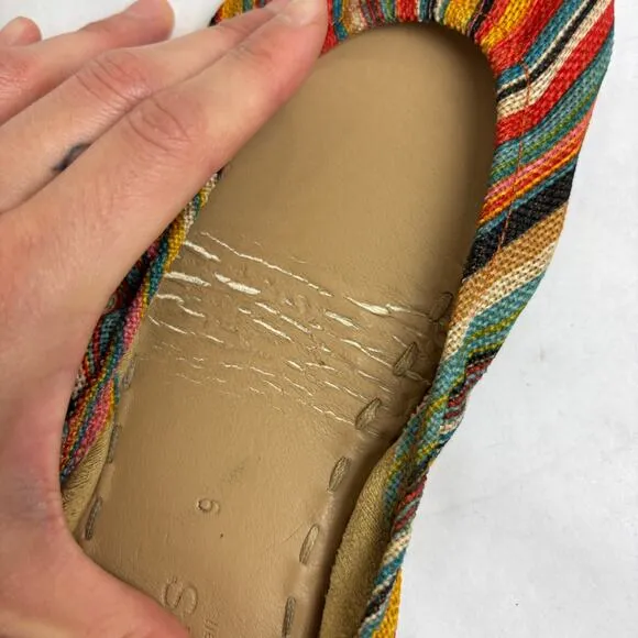 Tieks Gavriela Sunset Stripe Ballet Flats Women's 9 Boho Casual