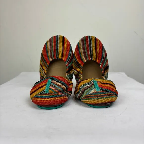 Tieks Gavriela Sunset Stripe Ballet Flats Women's 9 Boho Casual