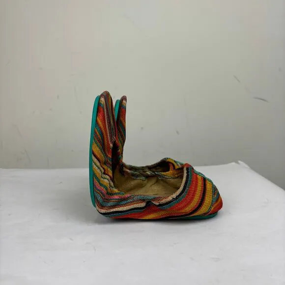 Tieks Gavriela Sunset Stripe Ballet Flats Women's 9 Boho Casual