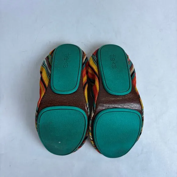 Tieks Gavriela Sunset Stripe Ballet Flats Women's 9 Boho Casual