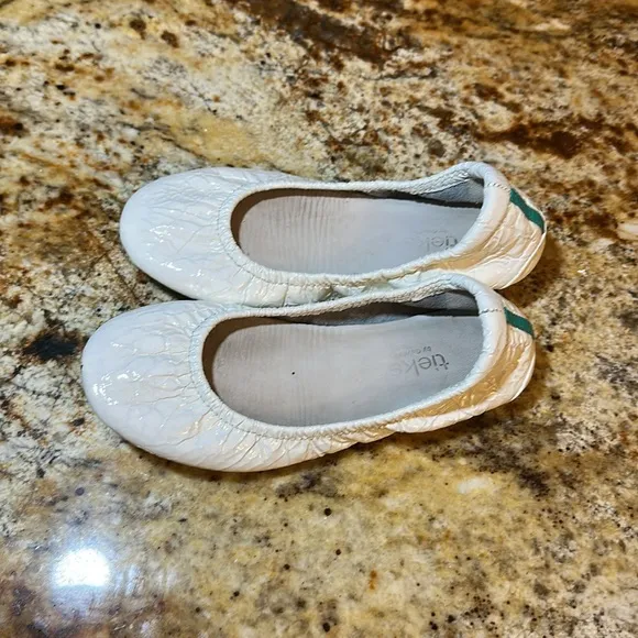 Tieks Kids White Ballet Flats
