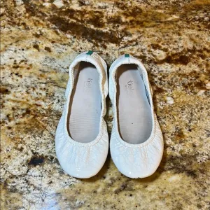 Tieks Kids White Ballet Flats