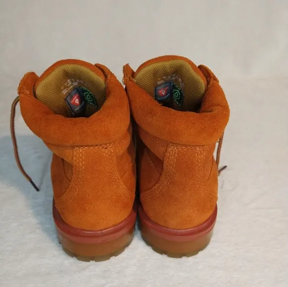 Timberland Limited Edition 6&quot; Premium Dark Rust Suede Waterproof Girl's Boots