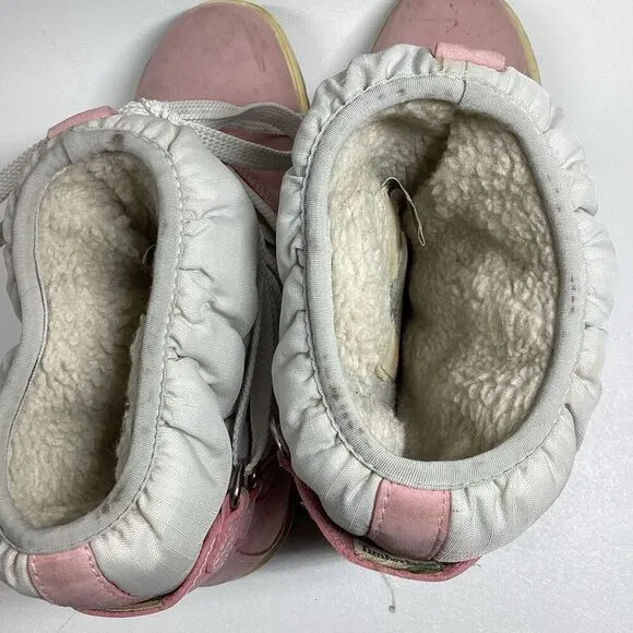 Timberland Pink Boots  Womens Leather Work Winter Warm Laced 650 Insulated Flaw