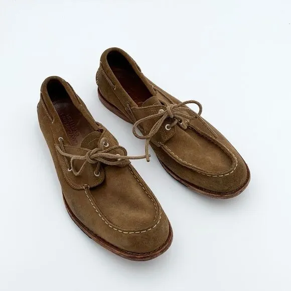 Timberland slip on men’s loafers classic brown suede leather men’s size 10