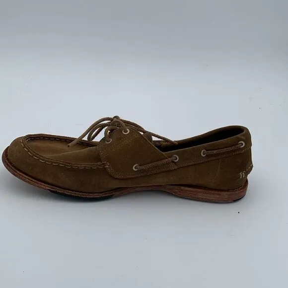 Timberland slip on men’s loafers classic brown suede leather men’s size 10