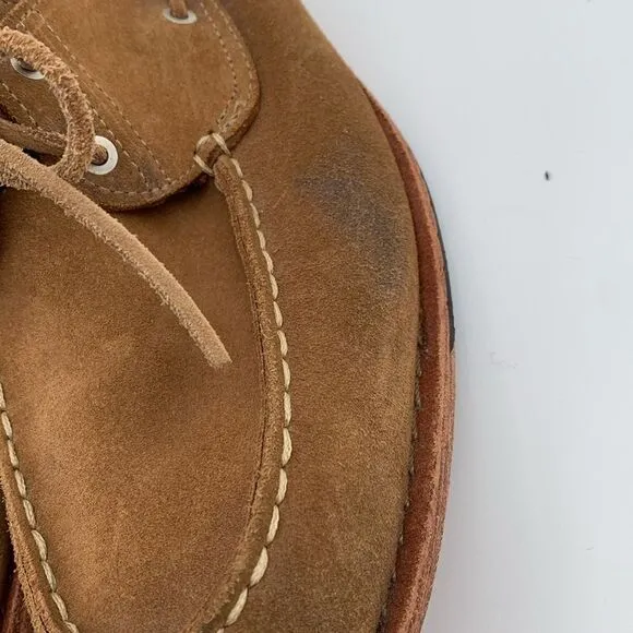 Timberland slip on men’s loafers classic brown suede leather men’s size 10