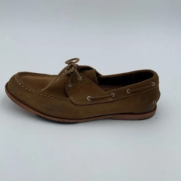 Timberland slip on men’s loafers classic brown suede leather men’s size 10