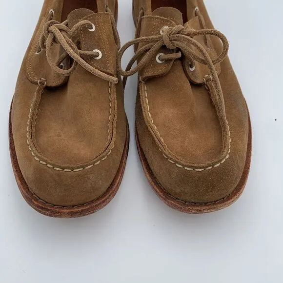 Timberland slip on men’s loafers classic brown suede leather men’s size 10