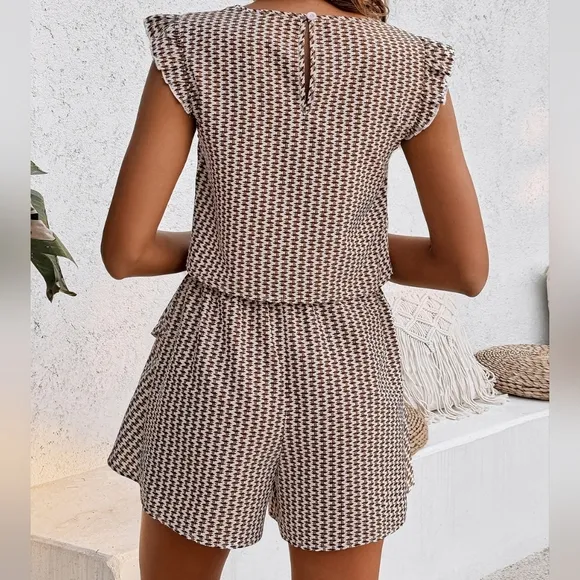 Timeless Tones Shorts Set - Caramel