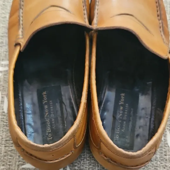 To Boot Brown Leather Slip-On Loafers