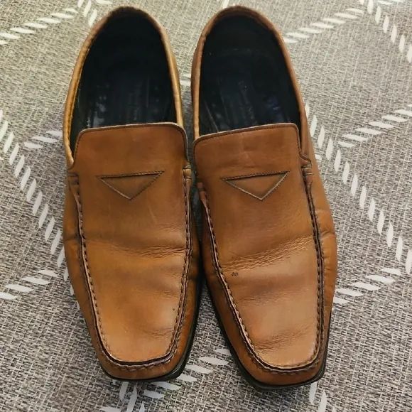 To Boot Brown Leather Slip-On Loafers