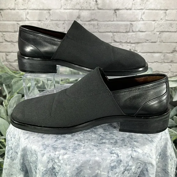 To Boot New York - Adam Derrick - Black Leather Stretch Dress Loafers Men’s 9.5M