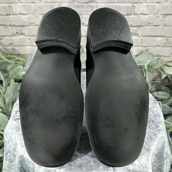 To Boot New York - Adam Derrick - Black Leather Stretch Dress Loafers Men’s 9.5M