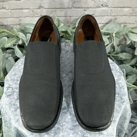 To Boot New York - Adam Derrick - Black Leather Stretch Dress Loafers Men’s 9.5M