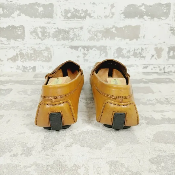 To Boot New York Adam Derrick Brown Leather Slip On Loafers V499