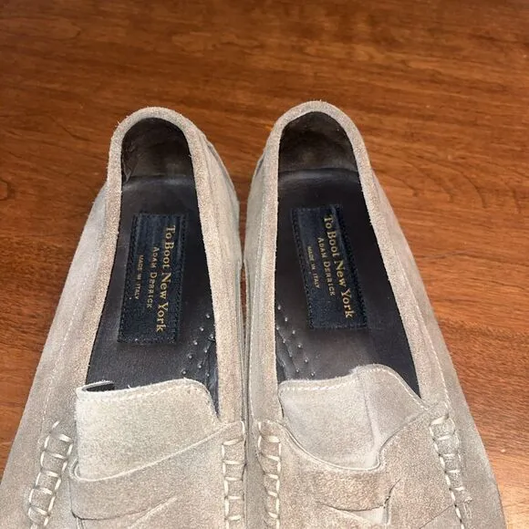 To Boot New York Adam Derrick Driver Loafers Mens Shoe Size 10 Tan Suede Adult