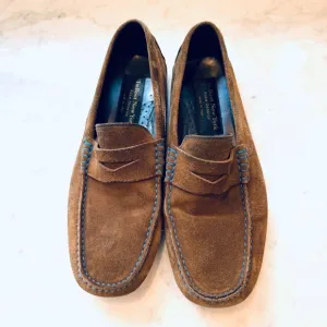 To Boot New York Adam Derrick Suede Leather Loafers Driving Shoes 8.5