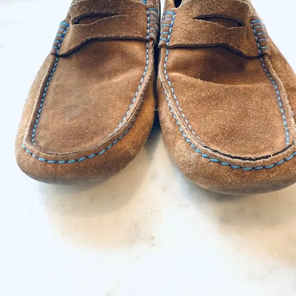 To Boot New York Adam Derrick Suede Leather Loafers Driving Shoes 8.5