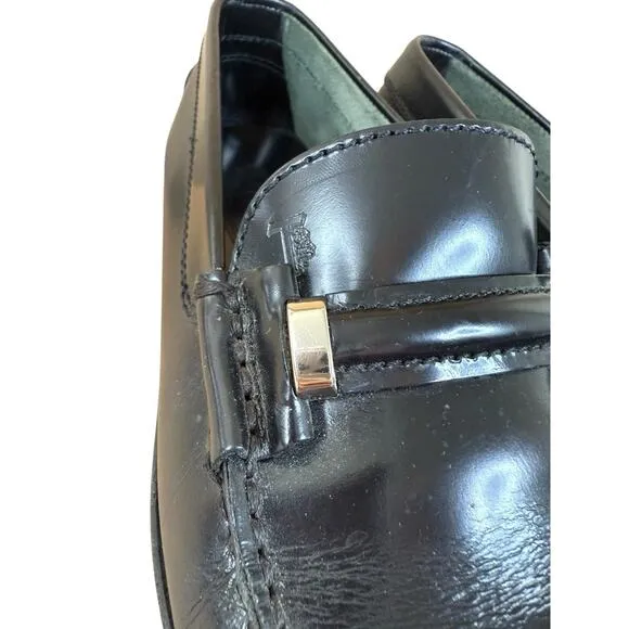 Tod’s Black Leather Bit Loafers Size 6.5 | Classic Italian Slip-On Shoes