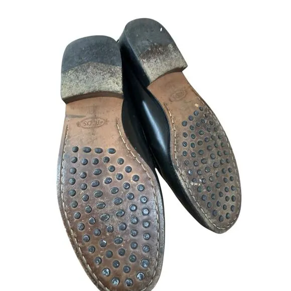 Tod’s Black Leather Bit Loafers Size 6.5 | Classic Italian Slip-On Shoes