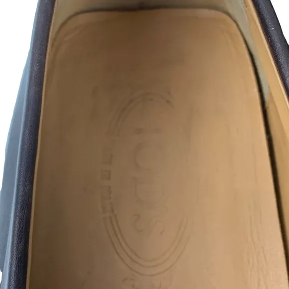TODs Chocolate Brown Leather Dress Penny‎ Loafers
