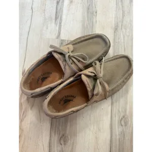 Tommy Bahama Boat Deck Clove With Sisal Loafers Tan Suede Casual Shoes