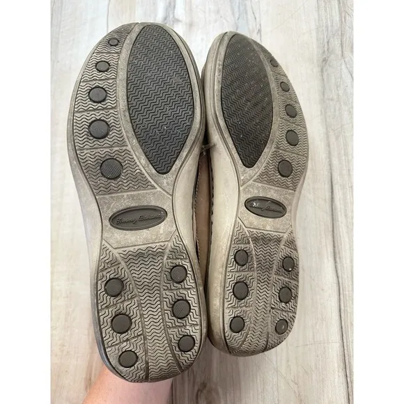 Tommy Bahama Boat Deck Clove With Sisal Loafers Tan Suede Casual Shoes