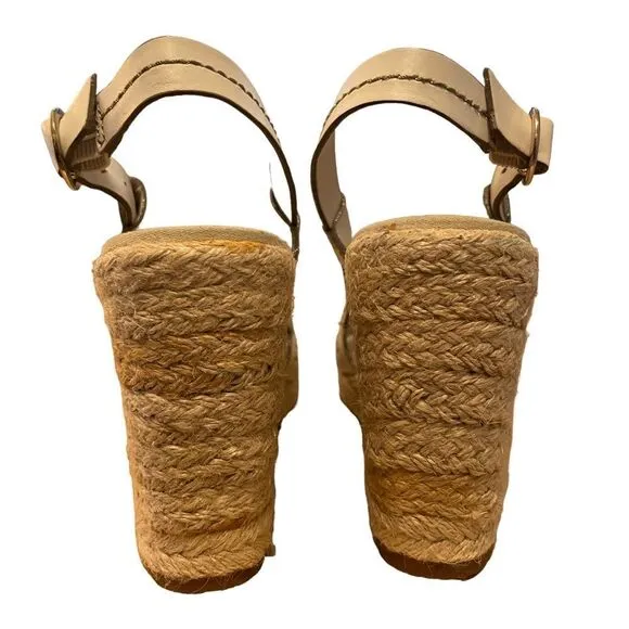 Tommy Bahama Leather Riviera Rope Espadrilles Sandals Size 9