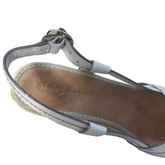 Tommy Bahama Leather Riviera Rope Espadrilles Sandals Size 9