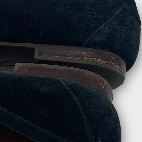 Tommy Hilfiger Black Suede Loafer Sz 8 Office Pretty Preppy Core