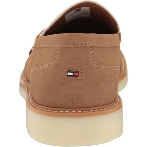 Tommy Hilfiger Men's  Sector Slip on Penny Loafers, Natural White, 10M