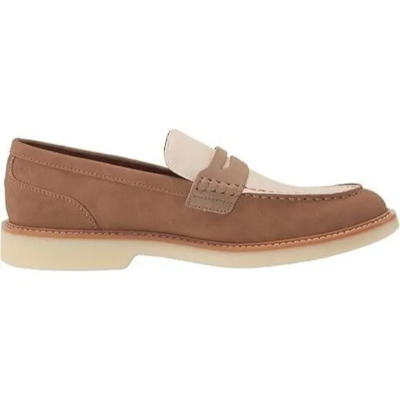 Tommy Hilfiger Men's  Sector Slip on Penny Loafers, Natural White, 10M