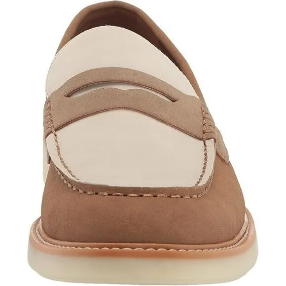 Tommy Hilfiger Men's  Sector Slip on Penny Loafers, Natural White, 10M