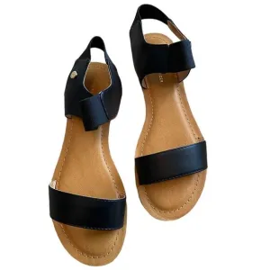 TOMMY HILFIGER Black Gorgina Sporty Strappy Sandals
