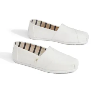 TOMS Men's Alpargata Loafer Flat, White, Size 11 US