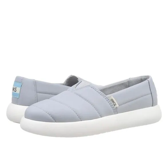 Toms Women's Camping &amp; Trekking Espadrilles Size 6.5 Mid Grey Matte NEW in Box