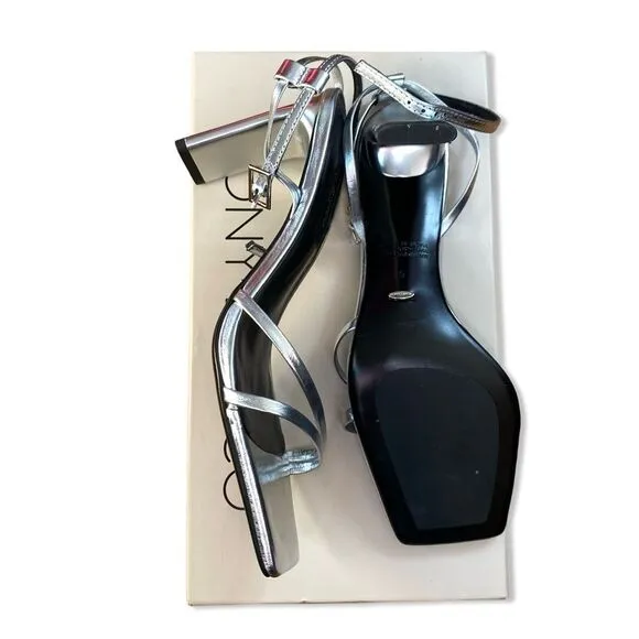 Tony Bianco Corso Shoes silver high heels sandals strappy Revolve Sz 6