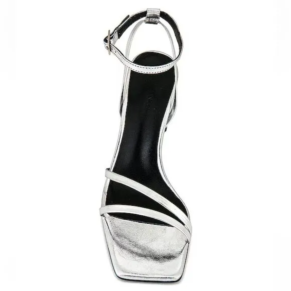 Tony Bianco Corso Shoes silver high heels sandals strappy Revolve Sz 6