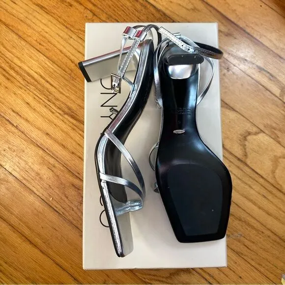 Tony Bianco Corso Shoes silver high heels sandals strappy Revolve Sz 6