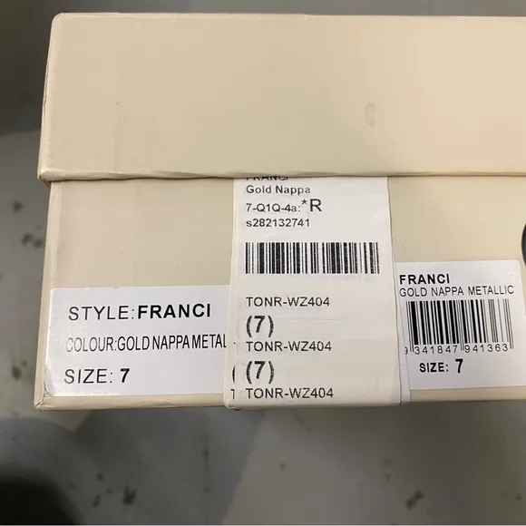 Tony Bianco Franci Gold High Heels Shoes strappy sandals Revolve Sz 7