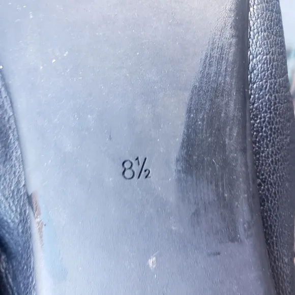 Tory Burch Allie Ballet Flats Black Leather 8.5