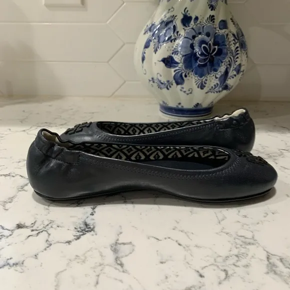 Tory Burch Ballet Flats navy blue size 5