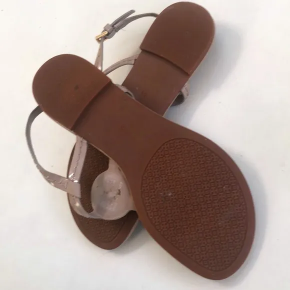 Tory Burch Beige Leather Sandals Sz 5.5