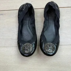 Tory Burch Black Patent Caroline Ballet