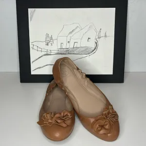 Tory Burch Blossom Ballet flats Royal Tan Women’s Size US 9