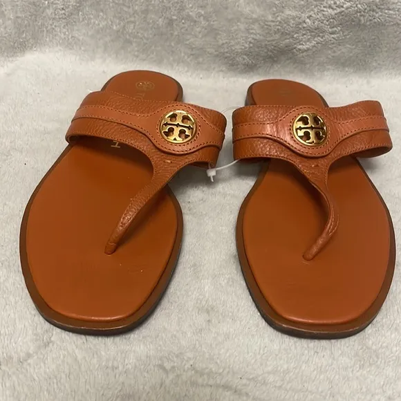 Tory Burch Carson Thong Welt Flat Sandal Size 9